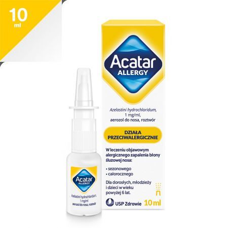 Acatar Allergy 1mg/ml Aerozol do nosa na alergię, 10 ml