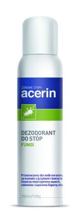 Acerin Dezodorant do stóp Fungi, 150 ml (data ważności: 31.03.2024)