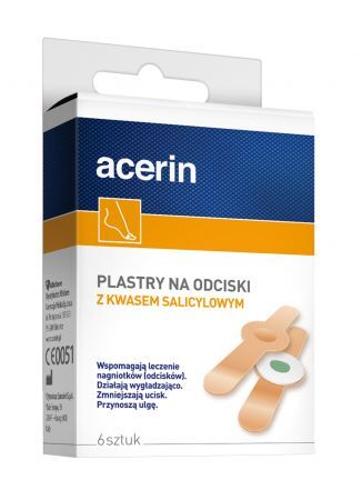 Acerin Plastry na odciski z kwasem salicylowym, 6 sztuk
