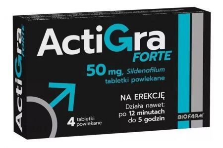 ActiGra Forte 50 mg, 4 tabletki
