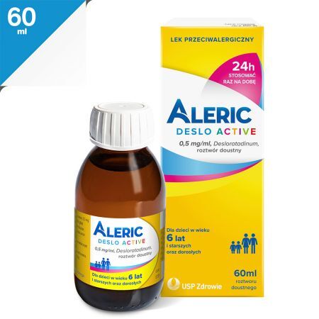 Aleric Deslo Active 0,5 mg/ml Syrop na alergię, 60 ml