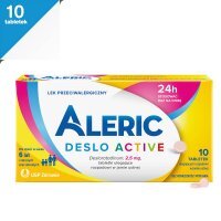 Aleric Deslo Active 2,5 mg Tabletki na alergię, 10 tabletek