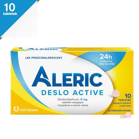 Aleric Deslo Active 5 mg Tabletki na alergię, 10 tabletek