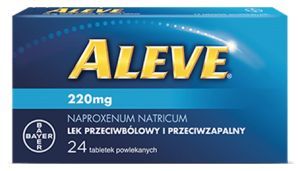 Aleve lek przeciwbólowy i przeciwzapalny, 24 tabletki