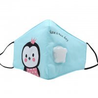 ALEXPO Maska z filtrem N99, bawełniana dla dzieci 'pingwin', 1 sztuka