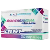 Allnutrition Ashwagandha + Guarana, 30 kapsułek