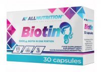 Allnutrition Biotin 5000 ug, 30 kapsułek