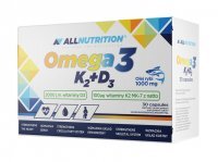 Allnutrition Omega 3 K2+D3, 30 kapsułek