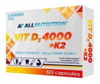 Allnutrition Vit D3 4000 IU + K2, 60 kapsułek