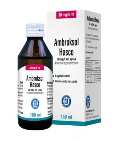 Ambroksol 30 mg syrop na kaszel, 150 ml /HASCO/