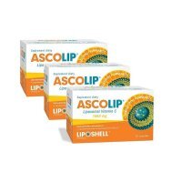 Ascolip Liposomalna witamina C 1000 mg o smaku cytryny i pomarańczy, 3 x 30 saszetek
