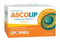 Ascolip Liposomalna witamina C 1000 mg o smaku cytryny i pomarańczy, 30 saszetek (data ważności: 31.03.2024)