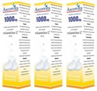 Ascorvita 1000 mg, 20 tabletek musujących