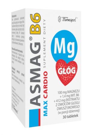 Asmag B6 Max Cardio, 30 tabletek