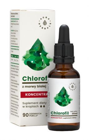 Aura Herbals Chlorofil z morwy białej Koncentrat, 30 ml