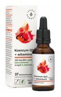 Aura Herbals Koenzym Q10 + Witamina E Krople, 30 ml