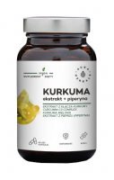 Aura Herbals Kurkuma ekstrakt + piperyna, 60 kapsułek