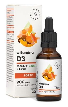 Aura Herbals Witamina D3 Forte 2000 IU, 30 ml