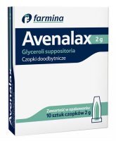 Avenalax Czopki glicerolowe 2 g, 10 sztuk