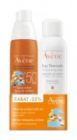Avene Sun Zestaw Spray dla dzieci SPF 50, 200 ml + Woda termalna, 150 ml