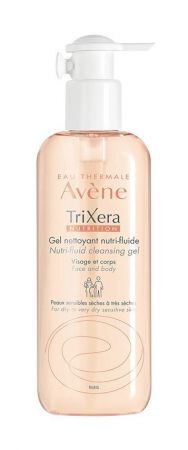 Avene TriXera Nutrition Nutri-Fluid Żel oczyszczający do twarzy i ciała, 400 ml
