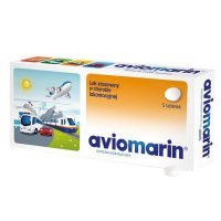 Aviomarin  lek stosowany w chorobie lokomocyjnej, 5 tabletek