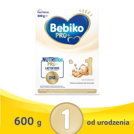 Bebiko PRO+ 1 Mleko początkowe dla niemowląt od urodzenia, 600 g