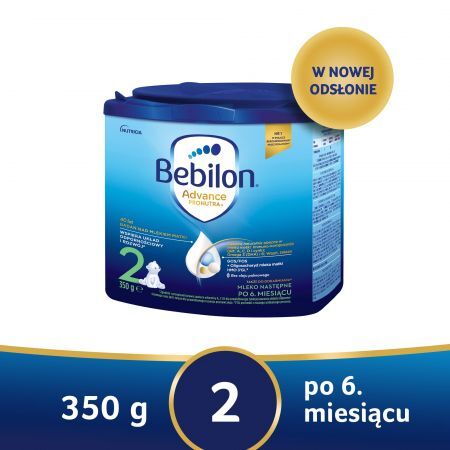 Bebilon Advance 2 Mleko następne po 6. miesiącu życia, 350 g (data ważności: 09.09.2023)