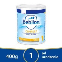 Bebilon Comfort 1 Dietetyczny środek spożywczy specjalnego przeznaczenia medycznego, 400 g (Data ważności 17.08.2023 r)