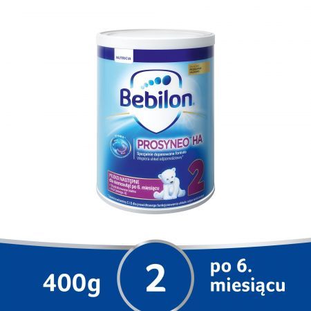 Bebilon Prosyneo HA 2 Mleko następne dla niemowląt po 6. miesiącu życia, 400 g (data ważności: 20.06.2023)