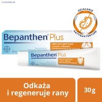 Bepanthen Plus krem antyseptyczny leczenie powierzchniowych ran skórnych, 30 g