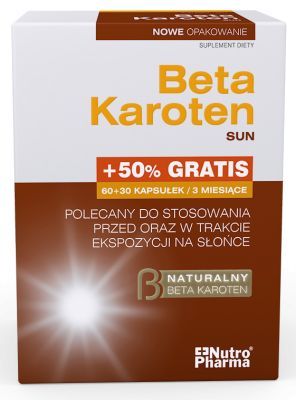 Beta Karoten Sun 60+, 30 kapsułek