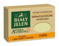 BIAŁY JELEŃ Mydło dermatologiczne z siarką Apteka Alergika, 125 g