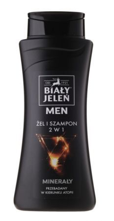 BIAŁY JELEŃ Żel i szampon 2 w 1 z minerałami For Men, 300 ml