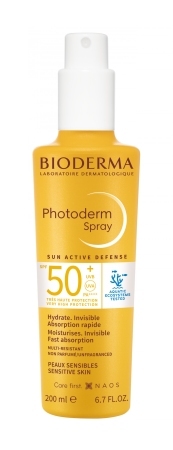 Bioderma Photoderm Spray SPF 50 Lekki spray do ciała, 200 ml