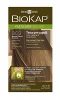 Biokap Nutricolor Delicato Farba do włosów 8.03 Jasny Naturalny Blond, 140 ml