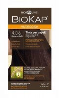 Biokap Nutricolor Farba do włosów 4.06 Kawowy Brąz, 140ml