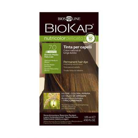 Biokap Nutricolor Rapid 7.0 Średni Naturalny Blond, 135 ml