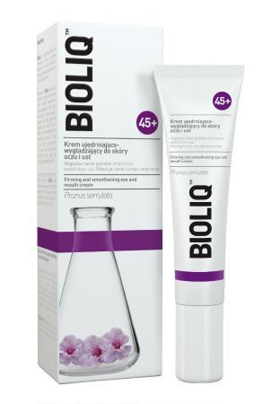 Bioliq 45+ Krem ujędrniająco-wygładzający do skóry oczu i ust, 15 ml