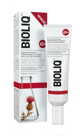 Bioliq 65+ Krem intensywnie odbudowujący do skóry oczu, ust, szyi dekoltu, 30 ml