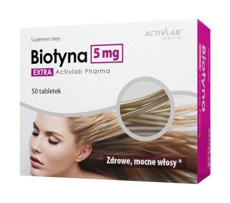 Biotyna Extra 5 mg, 50 tabletek /ActivLab/ (data ważności 30.11.2022r.)