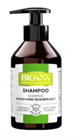 BIOVAX Bambus & Awokado Szampon intensywnie regenerujący, 200 ml
