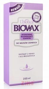 BIOVAX Intensywnie regenerujący SZAMPON do włosów ciemnych 200ml