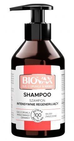 BIOVAX Olej z Opuncji & Mango Szampon intensywnie regenerujący, 200 ml