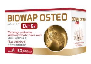 Biowap Osteo z witaminą D3 i K2, 60 tabletek