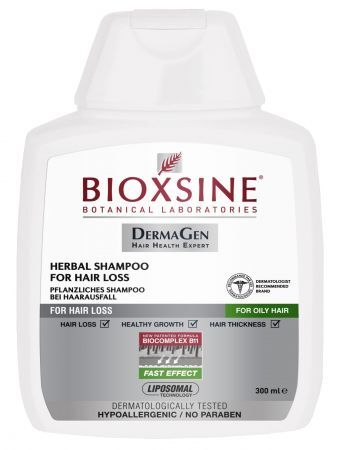 Bioxsine Szampon ziołowy przeciw wypadaniu włosów tłustych, 300 ml