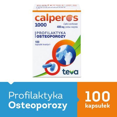 Calperos 1000 Profilaktyka osteoporozy, 100 kapsułek