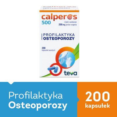 Calperos 500 Profilaktyka osteoporozy, 200 kapsułek