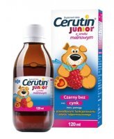 Cerutin Junior syrop o smaku malinowym,120 ml (data ważności:31.05.2022 r.)