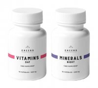 Cheers Vitamins & Minerals Day & Night, 60 kapsułek (data ważności 31.08.2023)